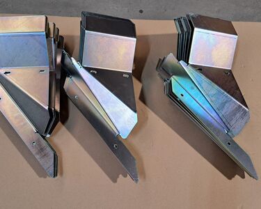 Tôleries acier avec finition zingage - Mimault